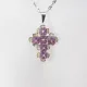 Small Cross - Trevina-Silver Chain - 2